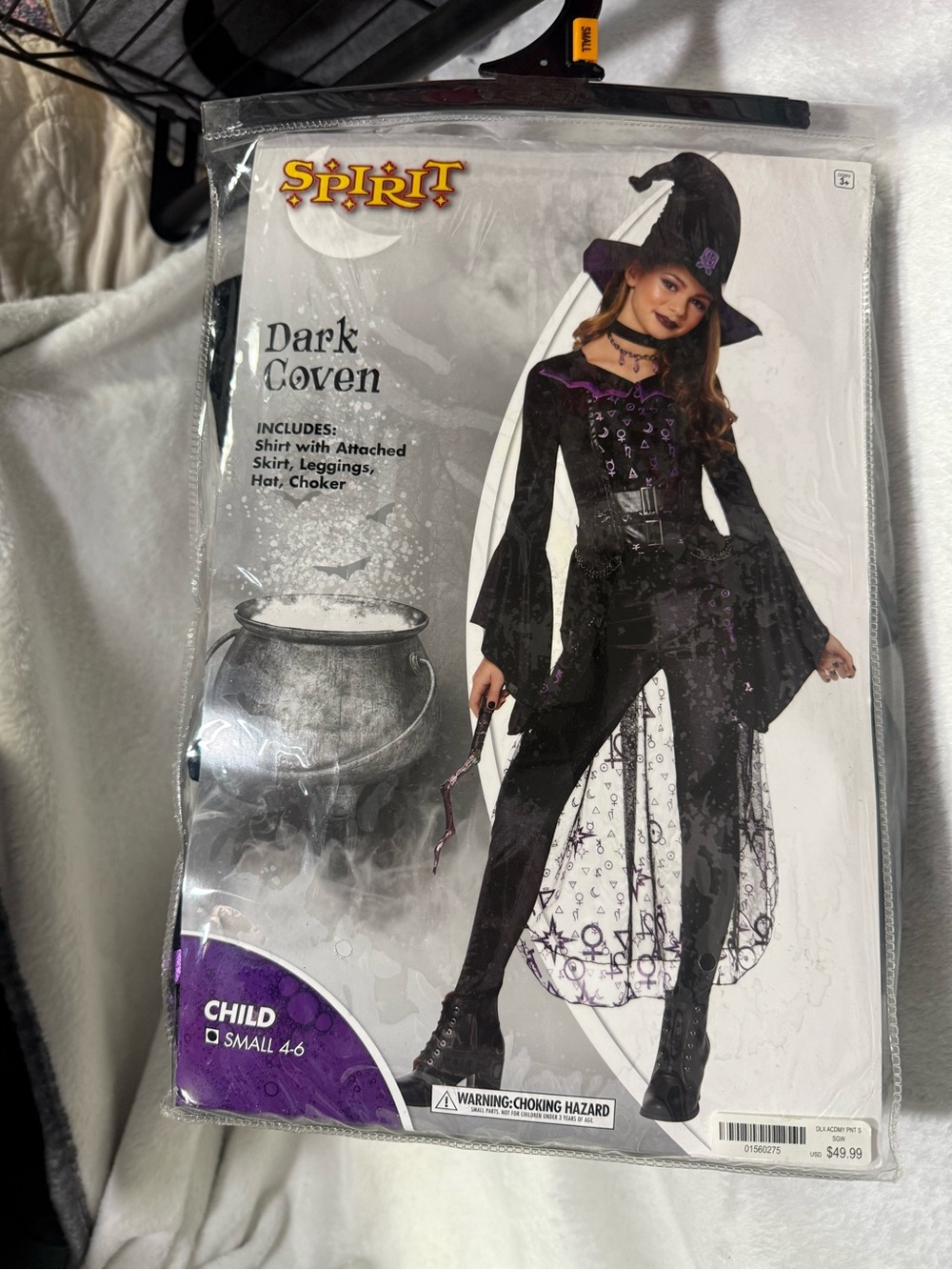 Spirit Black and Purple Dark Coven Girls Witch Costume
